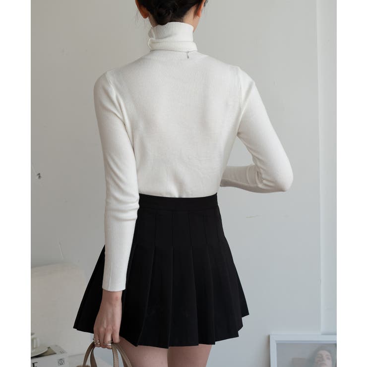 程よいフィット感が上品なハイネックニット タートルネック 春ニット | maison de LATIR | 詳細画像23 