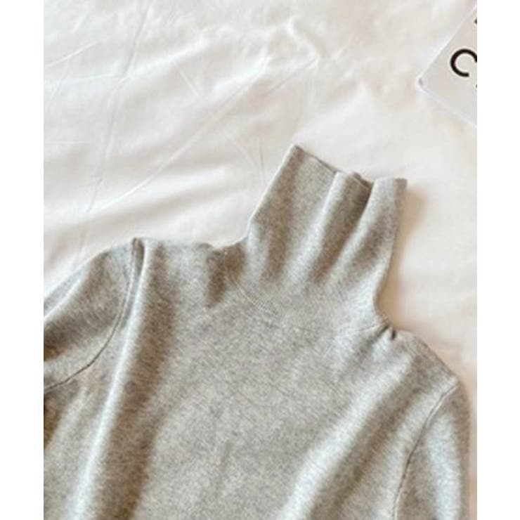 程よいフィット感が上品なハイネックニット タートルネック 春ニット | maison de LATIR | 詳細画像24 