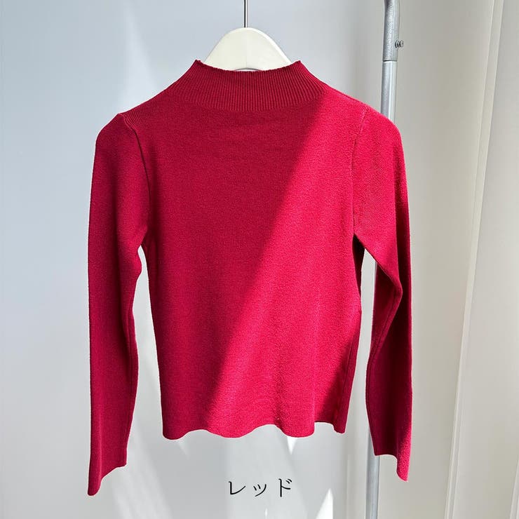 もっちり肌触り着回し力抜群なボトルネックニットトップス 冬 無地 | maison de LATIR | 詳細画像21 