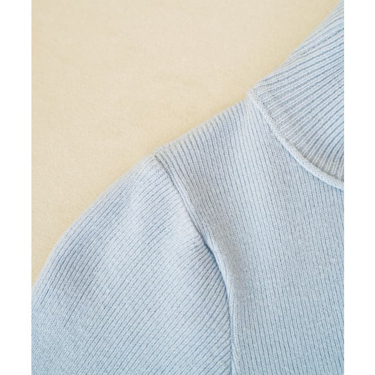 もっちり肌触り着回し力抜群なボトルネックニットトップス 冬 無地 | maison de LATIR | 詳細画像34 