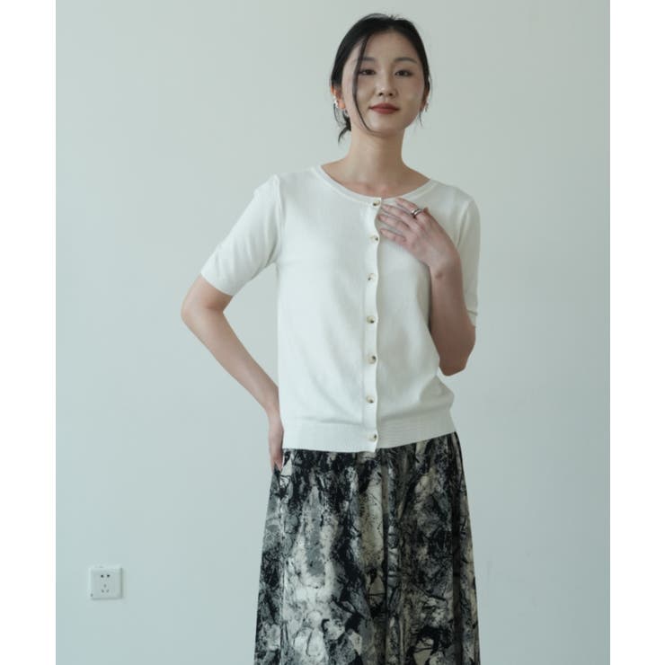 程よいルーズ感が可愛いリバーシブルサマーニットカーディガン 春 薄手 | maison de LATIR | 詳細画像11 