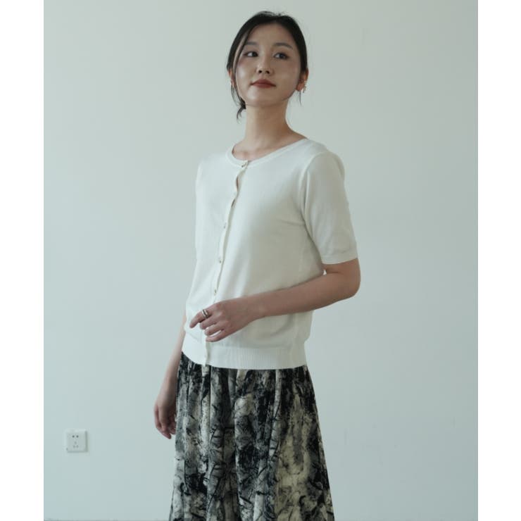 程よいルーズ感が可愛いリバーシブルサマーニットカーディガン 春 薄手 | maison de LATIR | 詳細画像19 