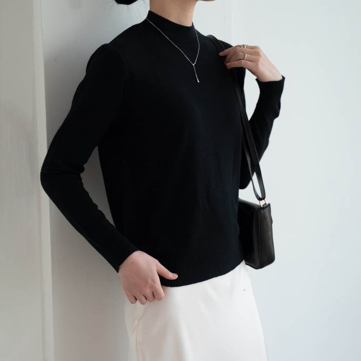 1枚は持っていたいベーシックなもちもちハイネックニット ニットプルオーバー 長袖… | maison de LATIR | 詳細画像1 