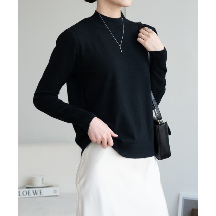 1枚は持っていたいベーシックなもちもちハイネックニット ニットプルオーバー 長袖… | maison de LATIR | 詳細画像25 