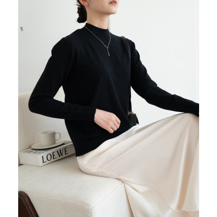 1枚は持っていたいベーシックなもちもちハイネックニット ニットプルオーバー 長袖… | maison de LATIR | 詳細画像34 