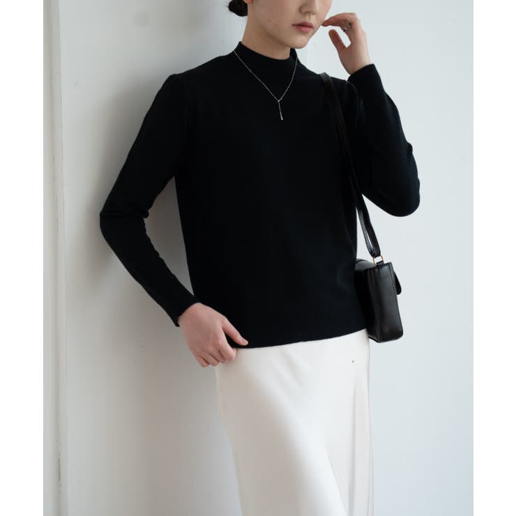 1枚は持っていたいベーシックなもちもちハイネックニット ニットプルオーバー 長袖… | maison de LATIR | 詳細画像4 