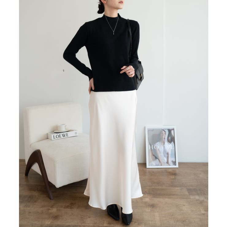 1枚は持っていたいベーシックなもちもちハイネックニット ニットプルオーバー 長袖… | maison de LATIR | 詳細画像40 