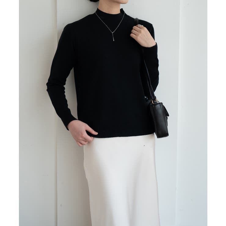 1枚は持っていたいベーシックなもちもちハイネックニット ニットプルオーバー 長袖… | maison de LATIR | 詳細画像44 