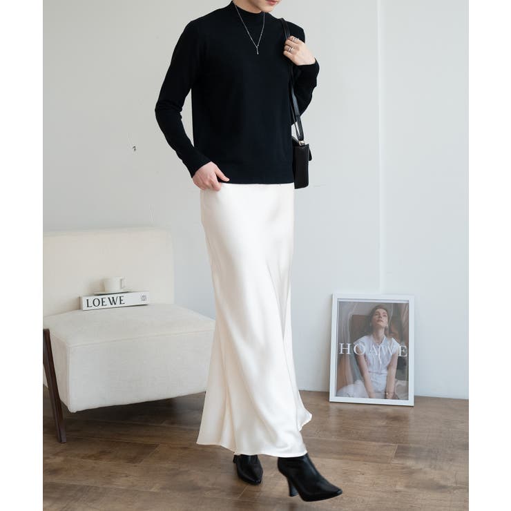 1枚は持っていたいベーシックなもちもちハイネックニット ニットプルオーバー 長袖… | maison de LATIR | 詳細画像47 