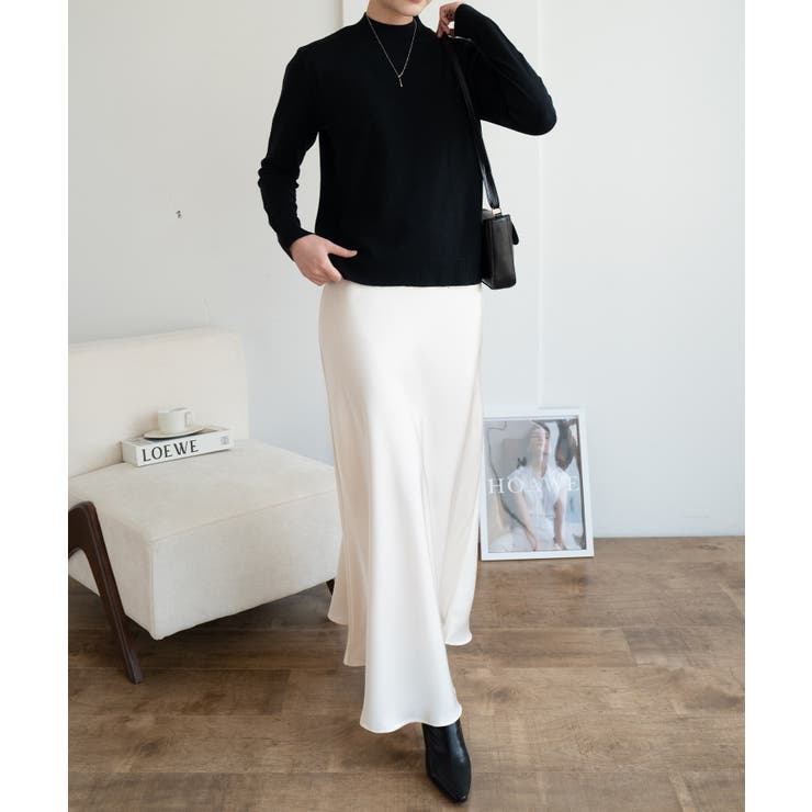 1枚は持っていたいベーシックなもちもちハイネックニット ニットプルオーバー 長袖… | maison de LATIR | 詳細画像48 