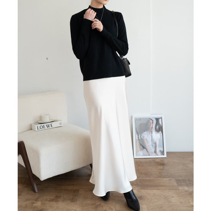 1枚は持っていたいベーシックなもちもちハイネックニット ニットプルオーバー 長袖… | maison de LATIR | 詳細画像49 