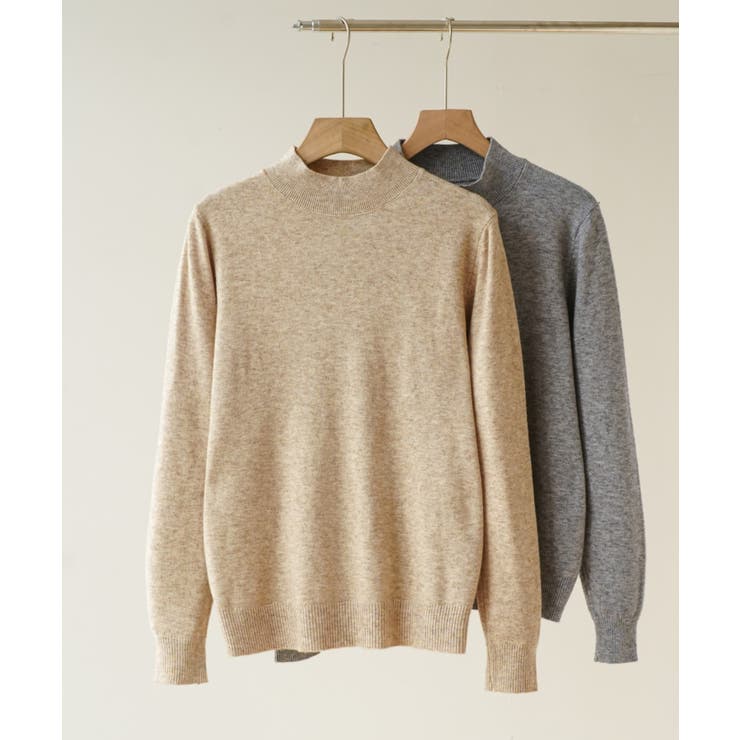 1枚は持っていたいベーシックなもちもちハイネックニット ニットプルオーバー 長袖… | maison de LATIR | 詳細画像63 