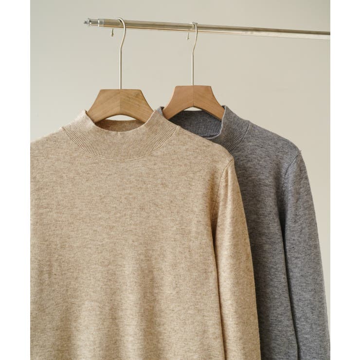 1枚は持っていたいベーシックなもちもちハイネックニット ニットプルオーバー 長袖… | maison de LATIR | 詳細画像65 
