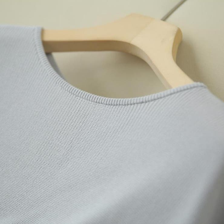 サマーニット モックネック 半袖サマーニット | maison de LATIR | 詳細画像30 