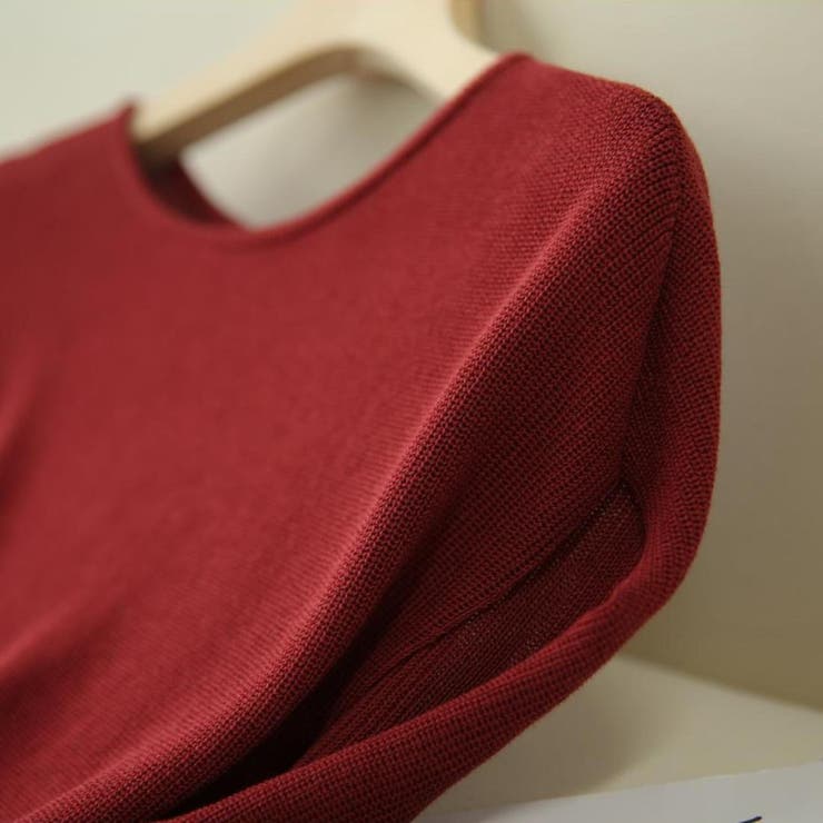 サマーニット モックネック 半袖サマーニット | maison de LATIR | 詳細画像35 