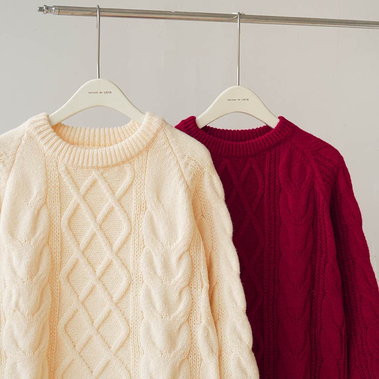 大人こなれ感を演出し幅広いスタイリングに活躍するクルーネックニット | maison de LATIR | 詳細画像14 