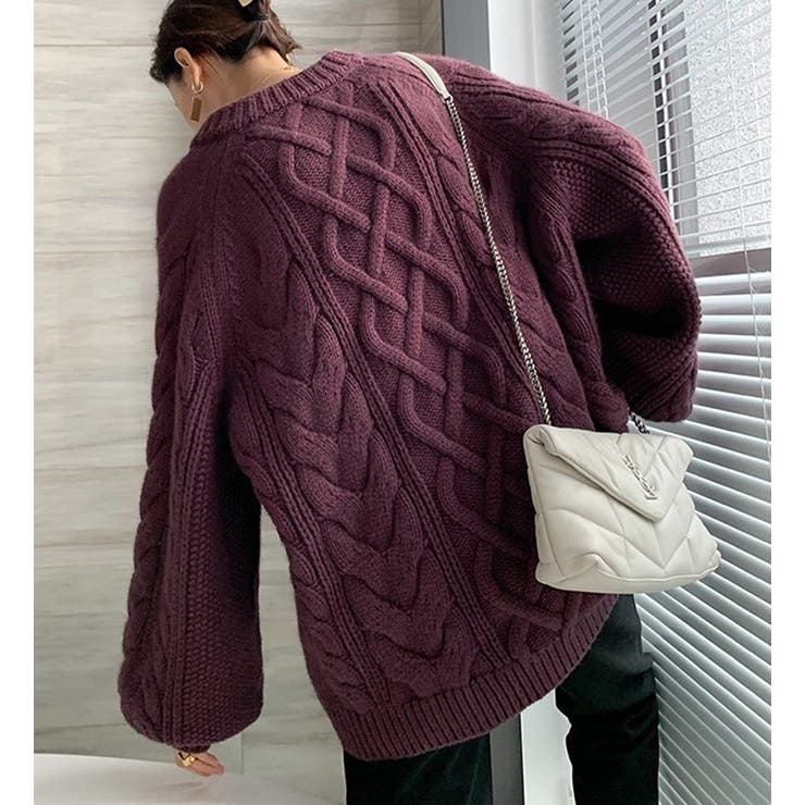 大人こなれ感を演出し幅広いスタイリングに活躍するクルーネックニット | maison de LATIR | 詳細画像7 