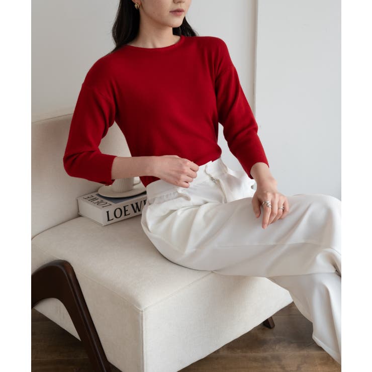 袖ゴールドボタンきれいめセーター ニット 長袖 | maison de LATIR | 詳細画像23 