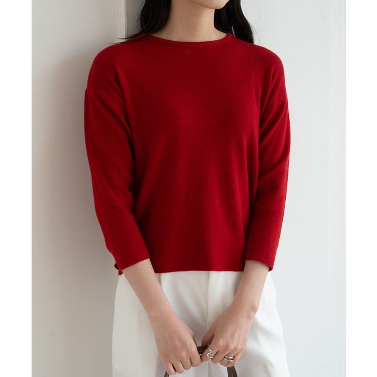 袖ゴールドボタンきれいめセーター ニット 長袖 | maison de LATIR | 詳細画像29 