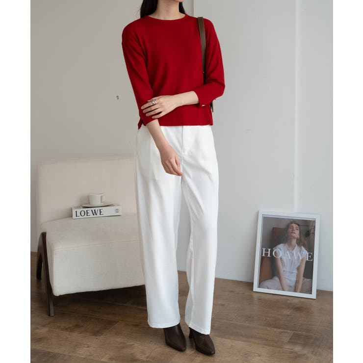 袖ゴールドボタンきれいめセーター ニット 長袖 | maison de LATIR | 詳細画像33 