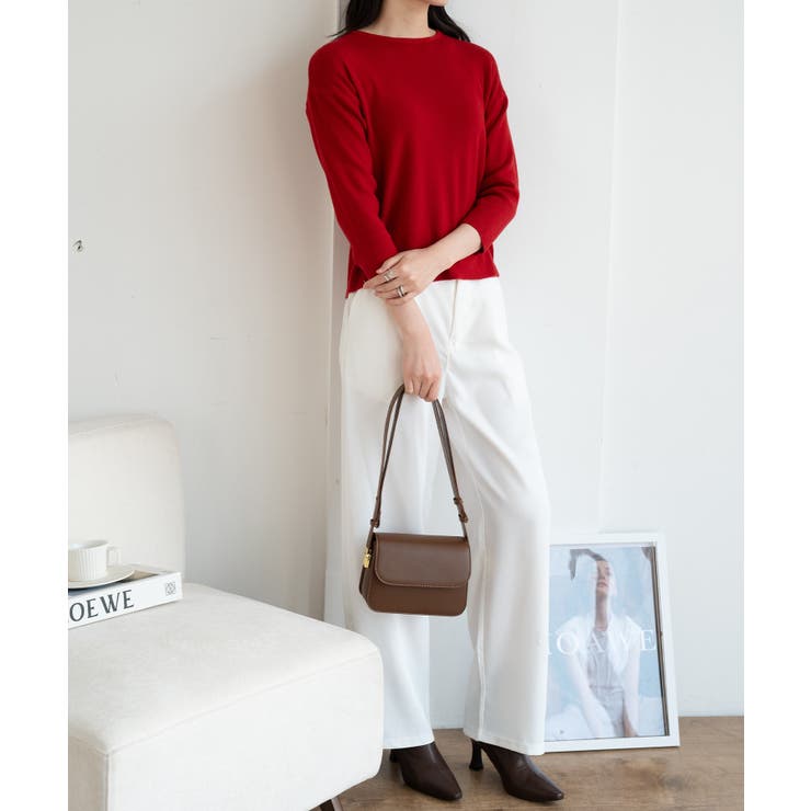 袖ゴールドボタンきれいめセーター ニット 長袖 | maison de LATIR | 詳細画像36 