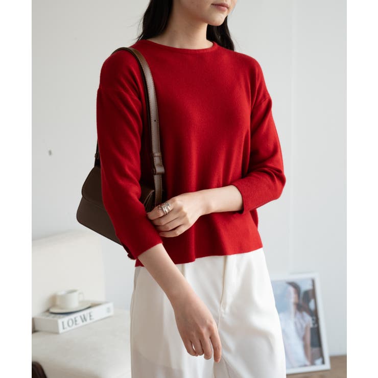 袖ゴールドボタンきれいめセーター ニット 長袖 | maison de LATIR | 詳細画像8 