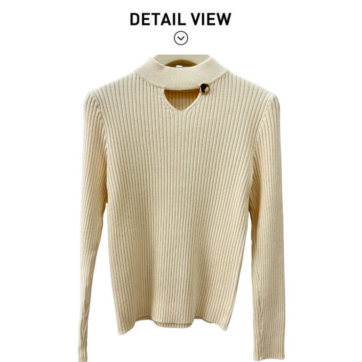 さりげない肌見せと上品さもあるデザインニット トップス プルオーバー | maison de LATIR | 詳細画像20 