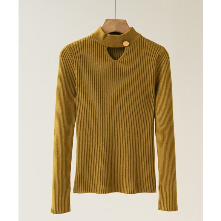 さりげない肌見せと上品さもあるデザインニット トップス プルオーバー | maison de LATIR | 詳細画像32 