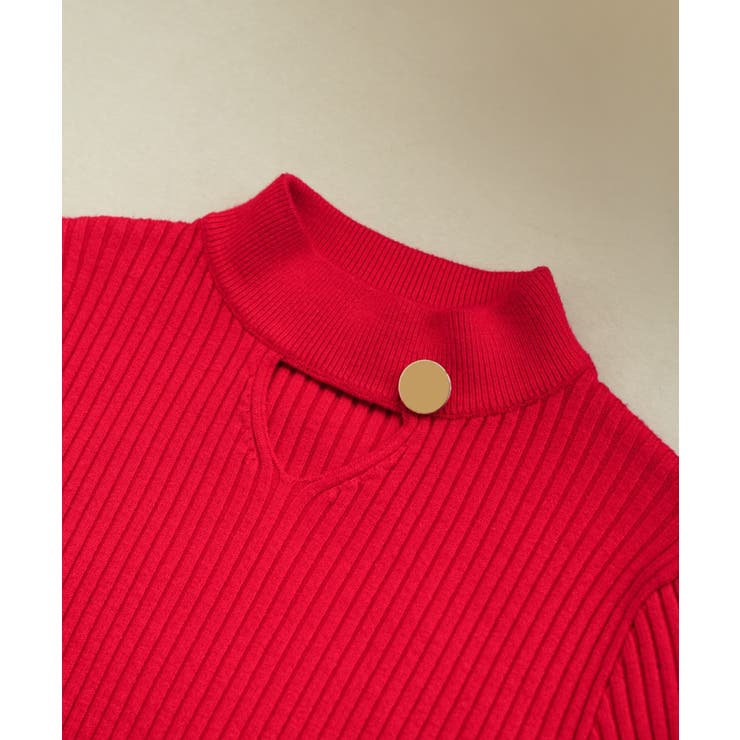 さりげない肌見せと上品さもあるデザインニット トップス プルオーバー | maison de LATIR | 詳細画像40 