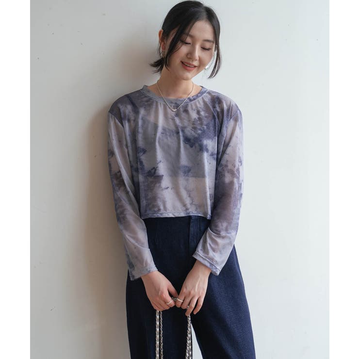 無地のシアー素材に飽きたら次はタイダイ柄。夏服UV対策にも長袖シアートップス | maison de LATIR | 詳細画像13 