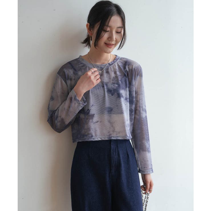 無地のシアー素材に飽きたら次はタイダイ柄。夏服UV対策にも長袖シアートップス | maison de LATIR | 詳細画像17 