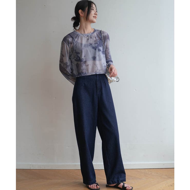 無地のシアー素材に飽きたら次はタイダイ柄。夏服UV対策にも長袖シアートップス | maison de LATIR | 詳細画像20 