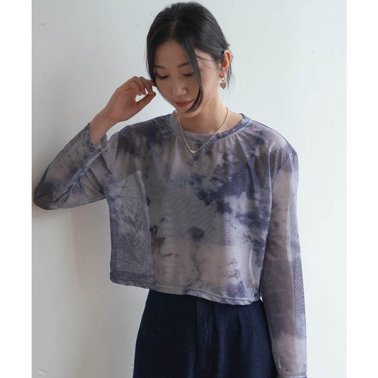 無地のシアー素材に飽きたら次はタイダイ柄。夏服UV対策にも長袖シアートップス | maison de LATIR | 詳細画像21 