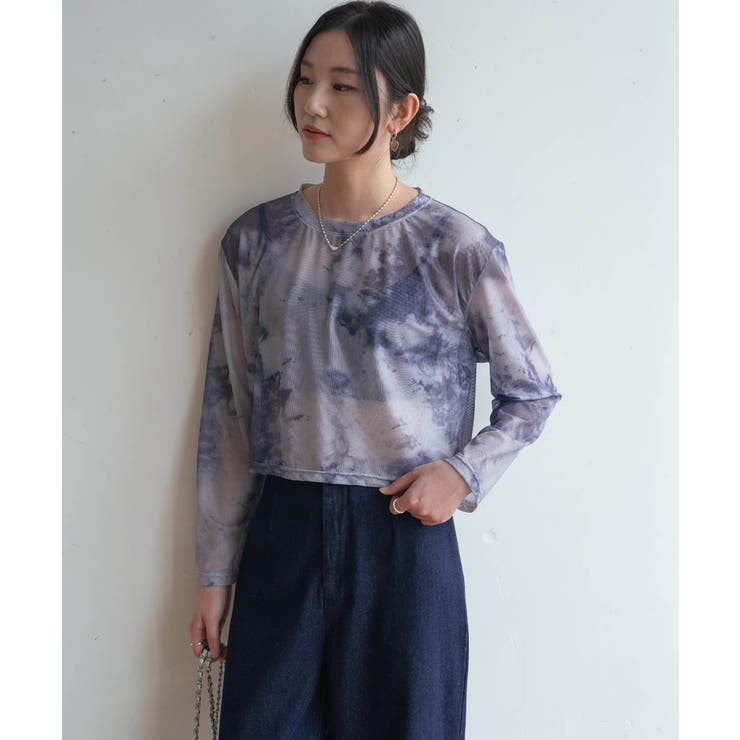 無地のシアー素材に飽きたら次はタイダイ柄。夏服UV対策にも長袖シアートップス | maison de LATIR | 詳細画像29 