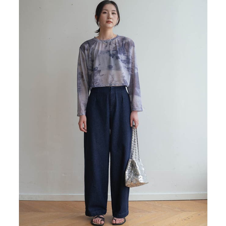 無地のシアー素材に飽きたら次はタイダイ柄。夏服UV対策にも長袖シアートップス | maison de LATIR | 詳細画像6 