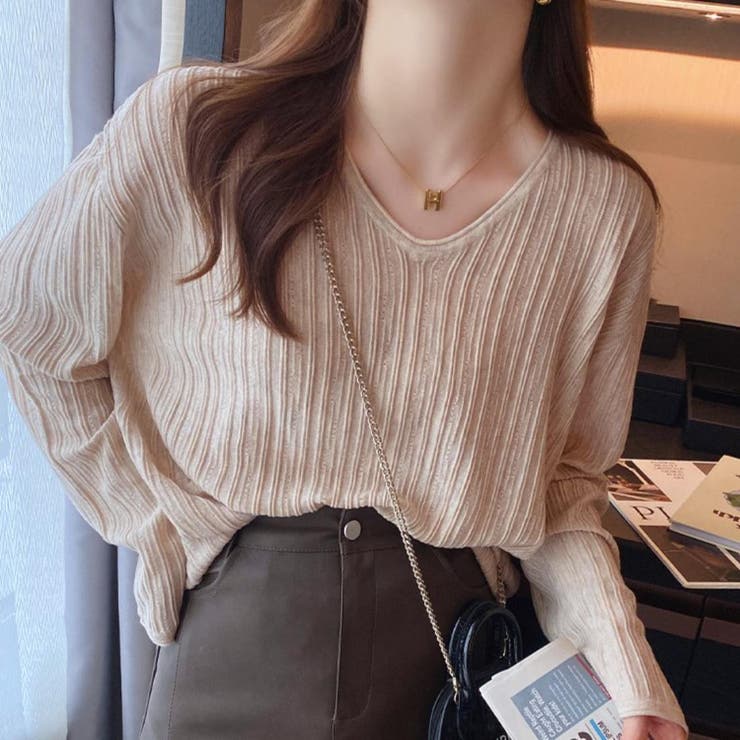 Vネック ニット セーター | maison de LATIR | 詳細画像40 