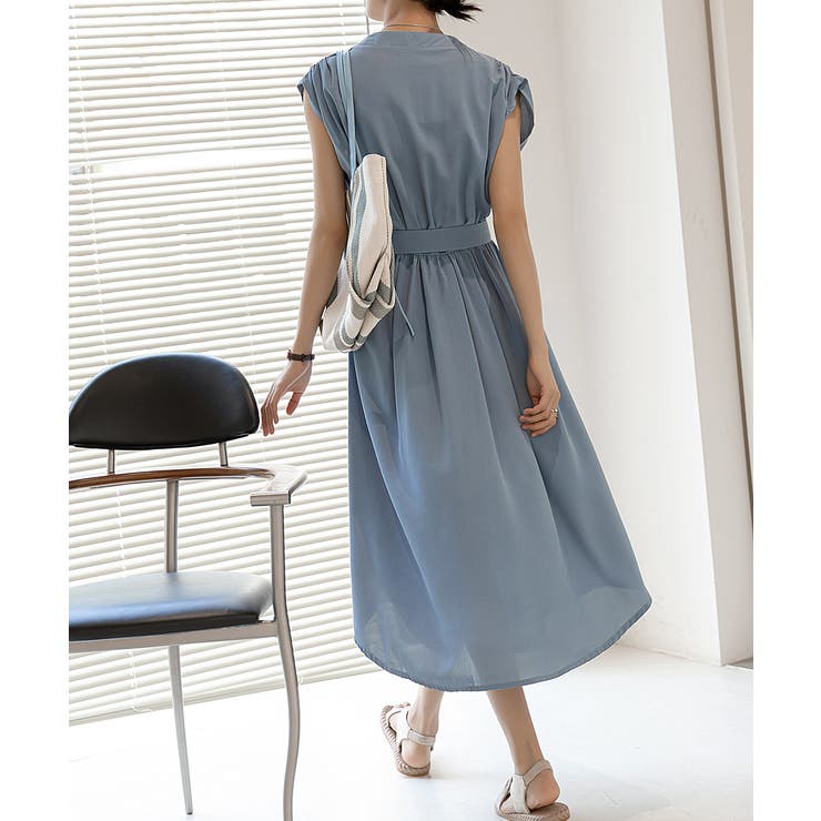 ノースリーブ ワンピース 半袖 | maison de LATIR | 詳細画像4 