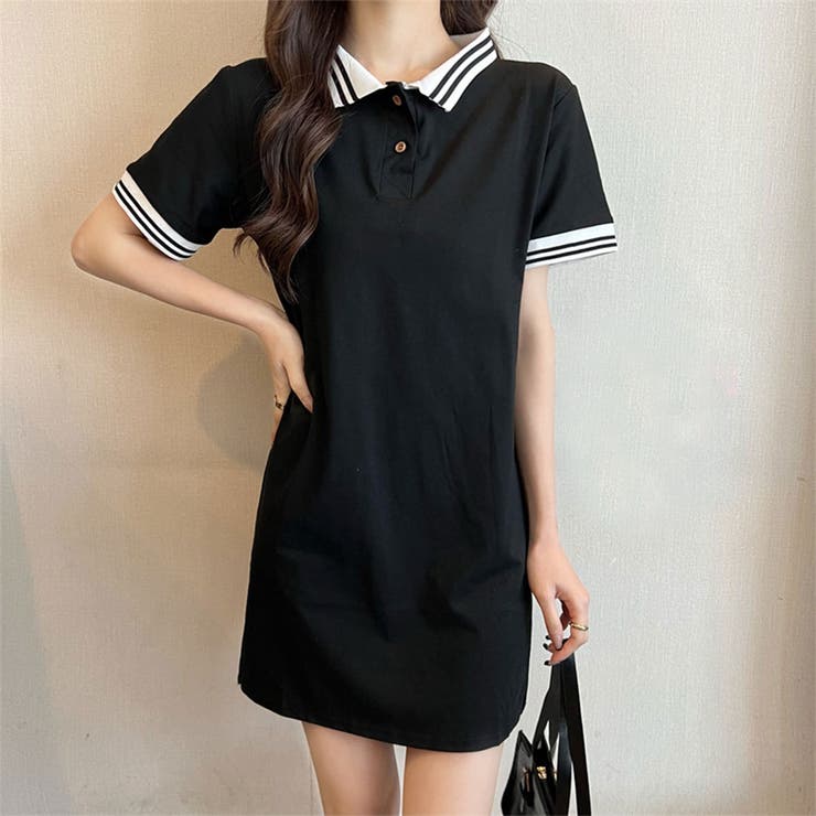 ヴィヴィアン ウエストウッド ポロシャツ ミニワンピース 黒 半袖