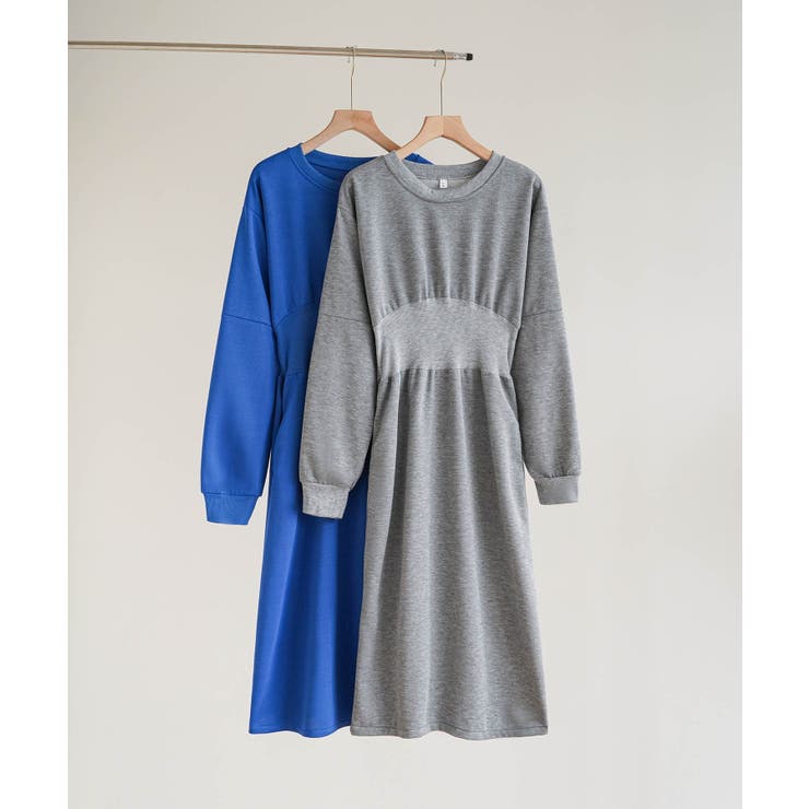 カジュアル過ぎないスウェットロングスリットワンピース 長袖 秋 | maison de LATIR | 詳細画像12 