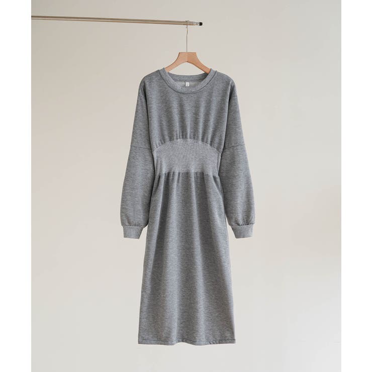 カジュアル過ぎないスウェットロングスリットワンピース 長袖 秋 | maison de LATIR | 詳細画像14 