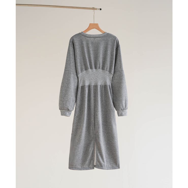 カジュアル過ぎないスウェットロングスリットワンピース 長袖 秋 | maison de LATIR | 詳細画像15 