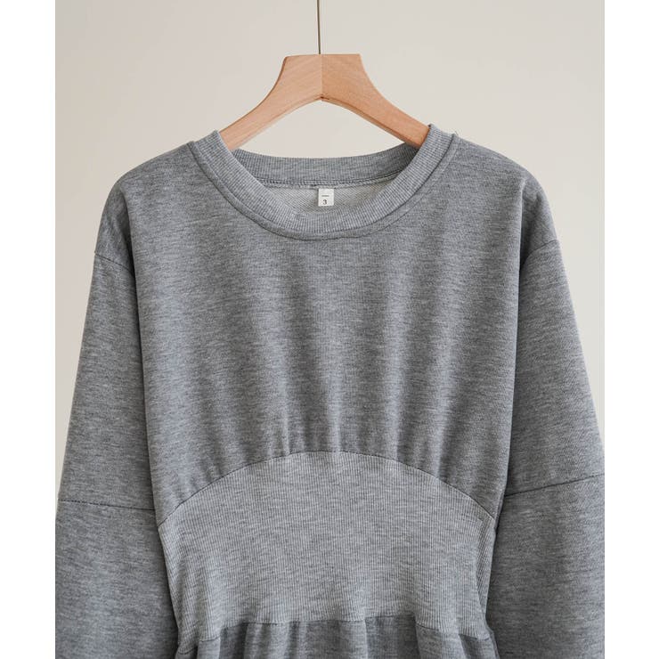 カジュアル過ぎないスウェットロングスリットワンピース 長袖 秋 | maison de LATIR | 詳細画像16 