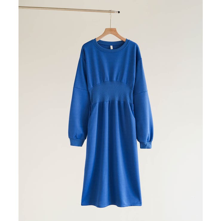 カジュアル過ぎないスウェットロングスリットワンピース 長袖 秋 | maison de LATIR | 詳細画像24 