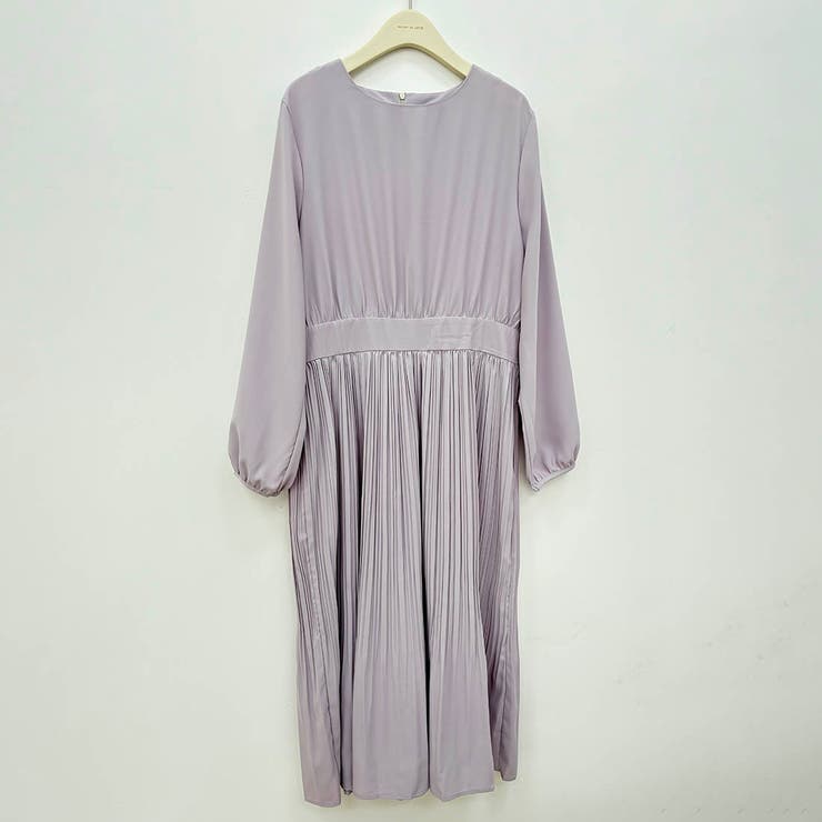 大人女性の品を引き立てるプリーツワンピース ドレス レイヤードスタイル | maison de LATIR | 詳細画像6 