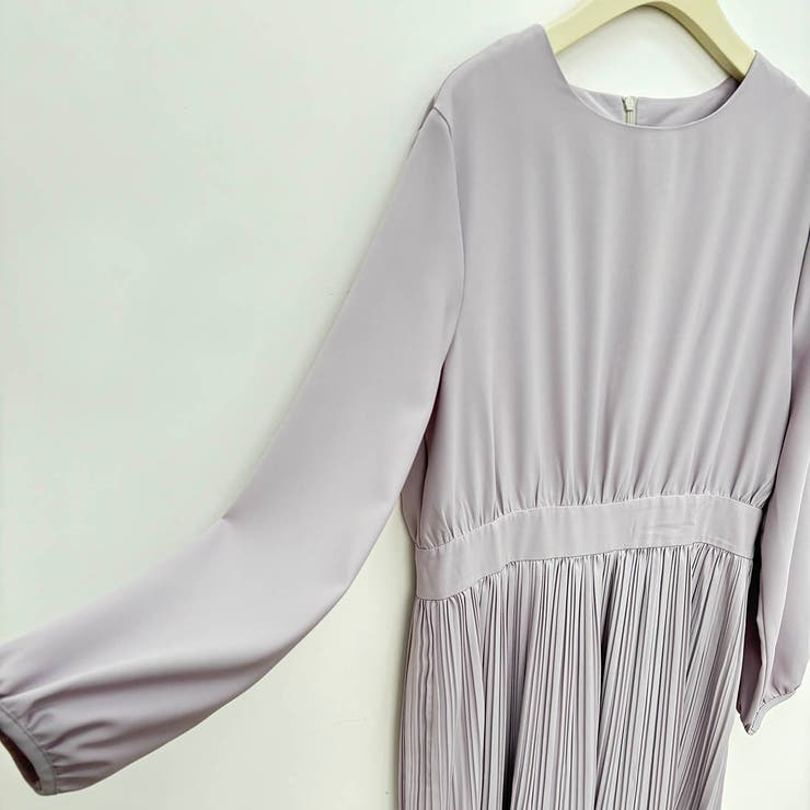 大人女性の品を引き立てるプリーツワンピース ドレス レイヤードスタイル | maison de LATIR | 詳細画像7 