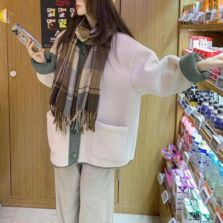 秋冬あったか可愛いボアジャケット アウター コート | maison de LATIR | 詳細画像7 