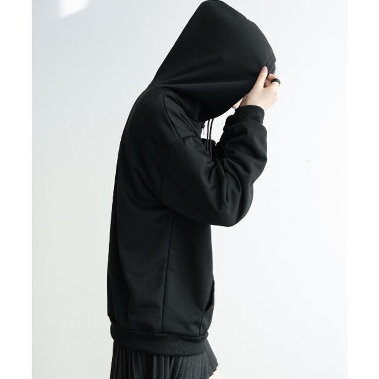 春に軽やかに羽織れる薄手素材 オーバーサイズジップアップパーカー 女の子っぽく可… | maison de LATIR | 詳細画像19 