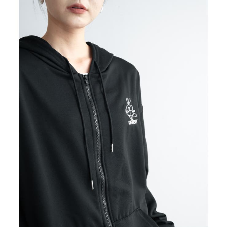 春に軽やかに羽織れる薄手素材 オーバーサイズジップアップパーカー 女の子っぽく可… | maison de LATIR | 詳細画像22 