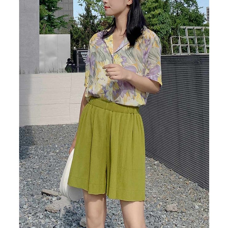 暮らしに便利なアイテム お気入り19万突破！脅威の高評価！リピ続出！夏プリーツリブ パンツ