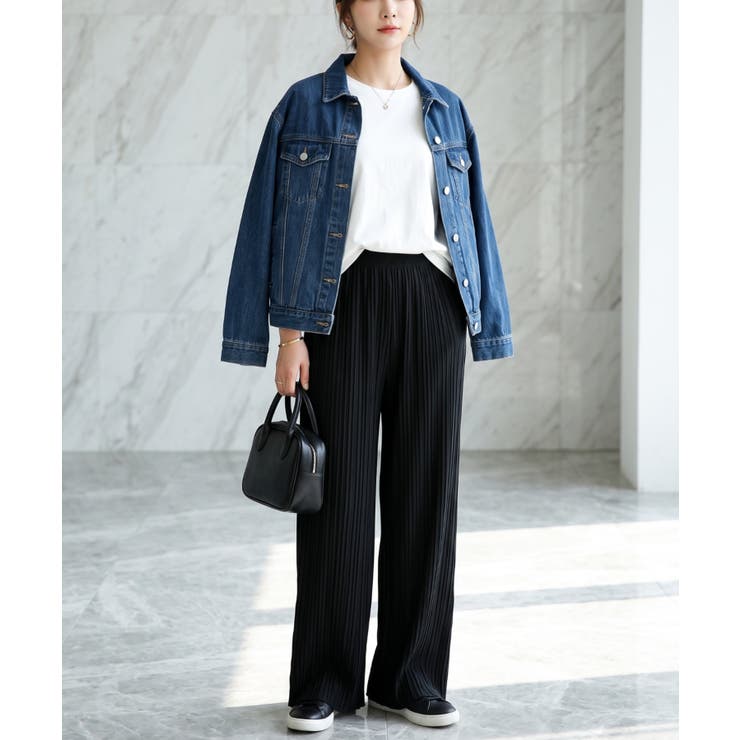 リピ買い多数！サラリとしていて履き心地◎ウエストゴムでラフに履ける秋服上品プリー… | maison de LATIR | 詳細画像2 